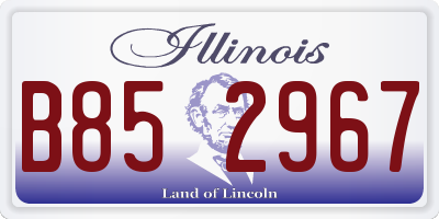 IL license plate B852967