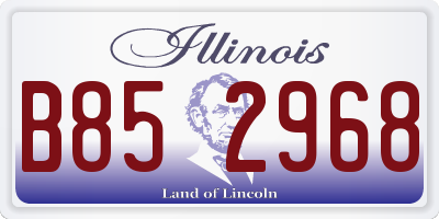 IL license plate B852968