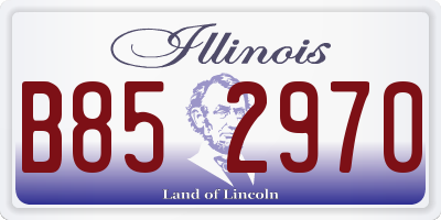 IL license plate B852970