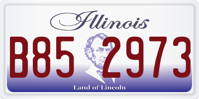 IL license plate B852973