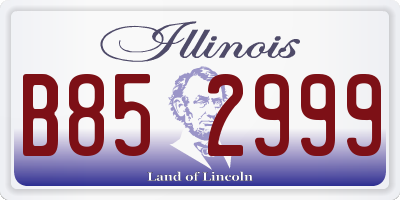 IL license plate B852999