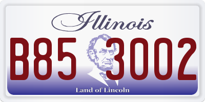IL license plate B853002