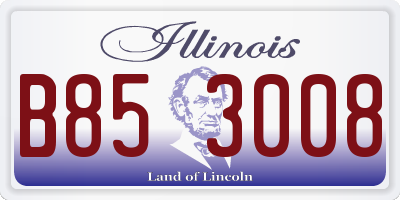 IL license plate B853008