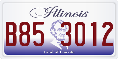 IL license plate B853012