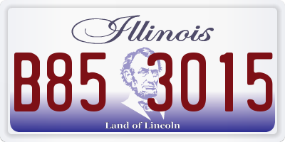 IL license plate B853015