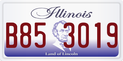 IL license plate B853019