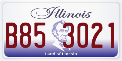 IL license plate B853021