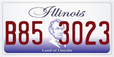 IL license plate B853023