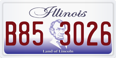 IL license plate B853026