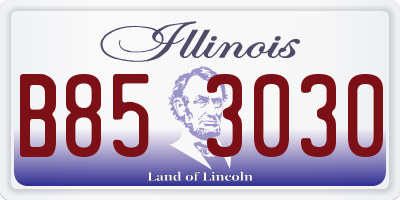 IL license plate B853030