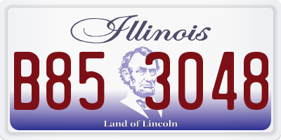 IL license plate B853048