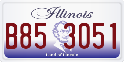 IL license plate B853051