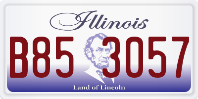 IL license plate B853057