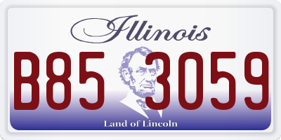 IL license plate B853059