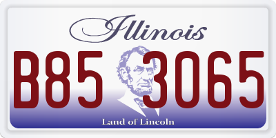 IL license plate B853065