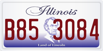 IL license plate B853084