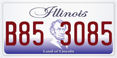 IL license plate B853085