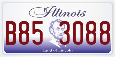 IL license plate B853088