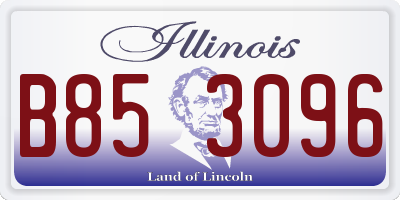 IL license plate B853096