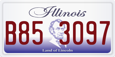 IL license plate B853097