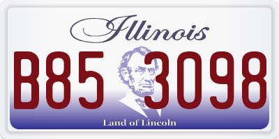 IL license plate B853098