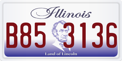 IL license plate B853136