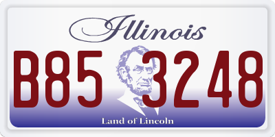 IL license plate B853248