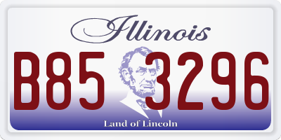 IL license plate B853296