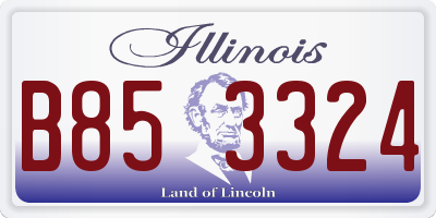 IL license plate B853324