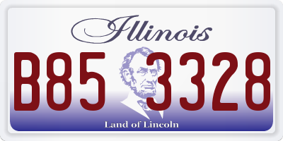 IL license plate B853328