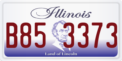 IL license plate B853373