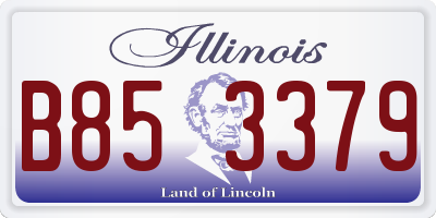 IL license plate B853379