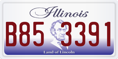 IL license plate B853391