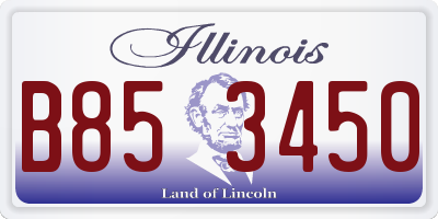 IL license plate B853450