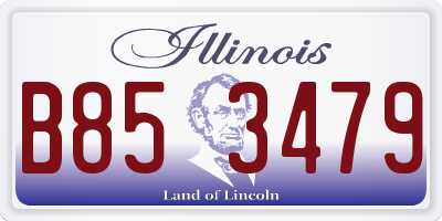 IL license plate B853479