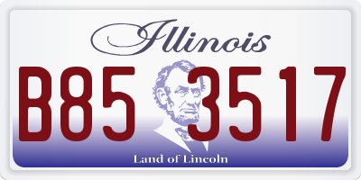IL license plate B853517