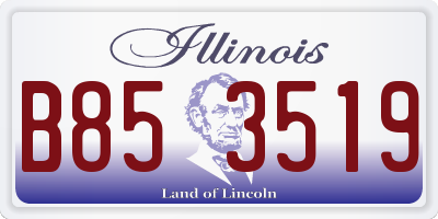 IL license plate B853519