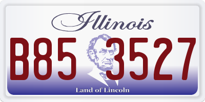 IL license plate B853527