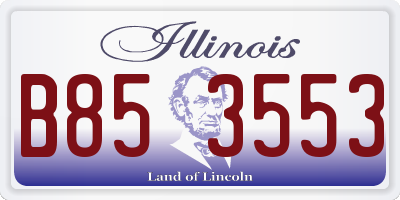 IL license plate B853553