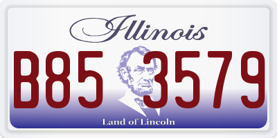 IL license plate B853579