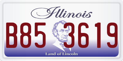 IL license plate B853619
