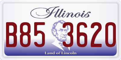 IL license plate B853620