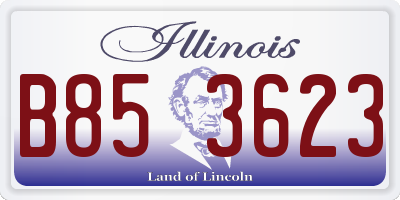 IL license plate B853623