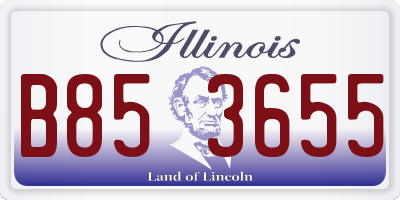 IL license plate B853655