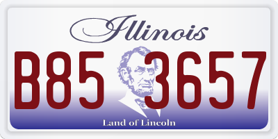 IL license plate B853657