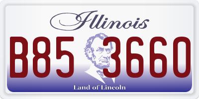 IL license plate B853660