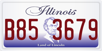 IL license plate B853679