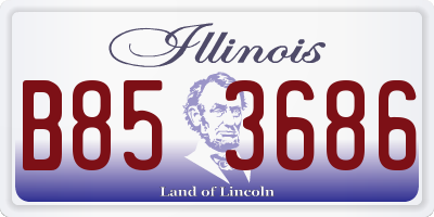 IL license plate B853686
