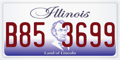 IL license plate B853699