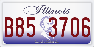 IL license plate B853706